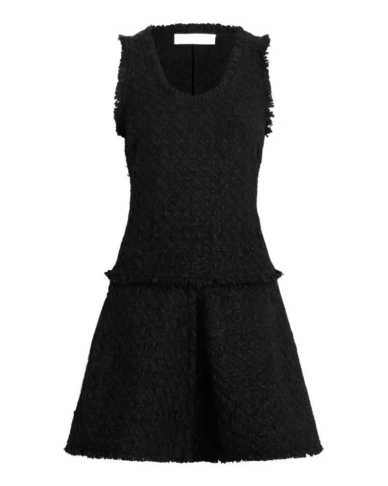 Proenza Schouler Kaida dress in basketweave tweed - Schwarz Schwarz