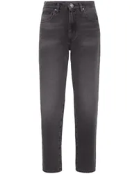 Philipp Plein Straight-Leg-Jeans mit hohem Bund Grau