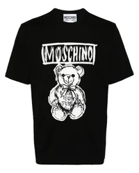 Moschino T-Shirt mit Teddy Schwarz