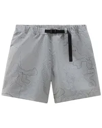 Woolrich Ripstop-Joggingshorts mit Print Grau