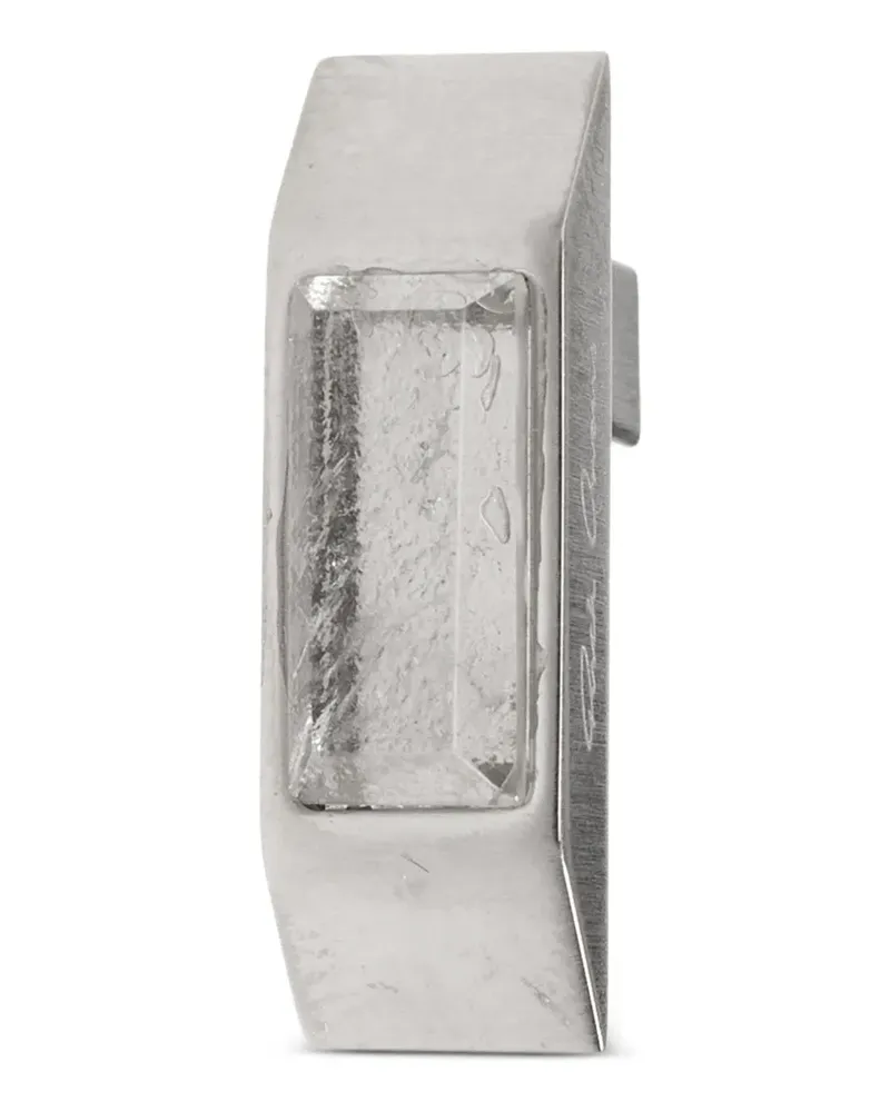 Rick Owens Ohrringe mit Kristallen - Silber Silber