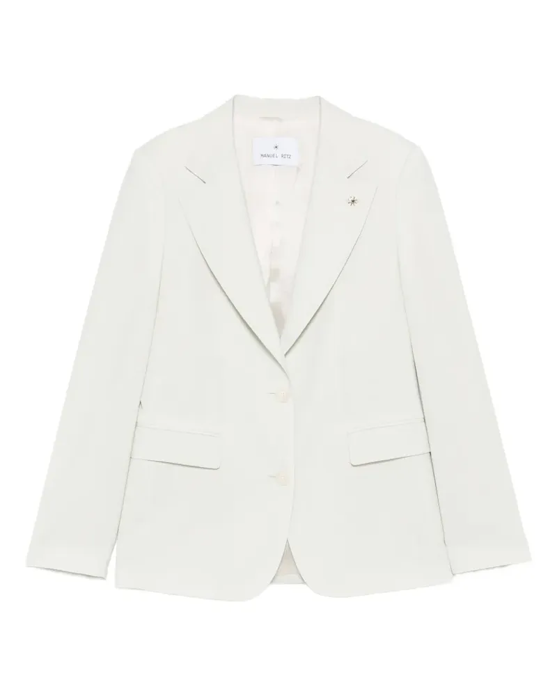 Manuel Ritz peak-lapels single-breasted jacket - Nude Nude