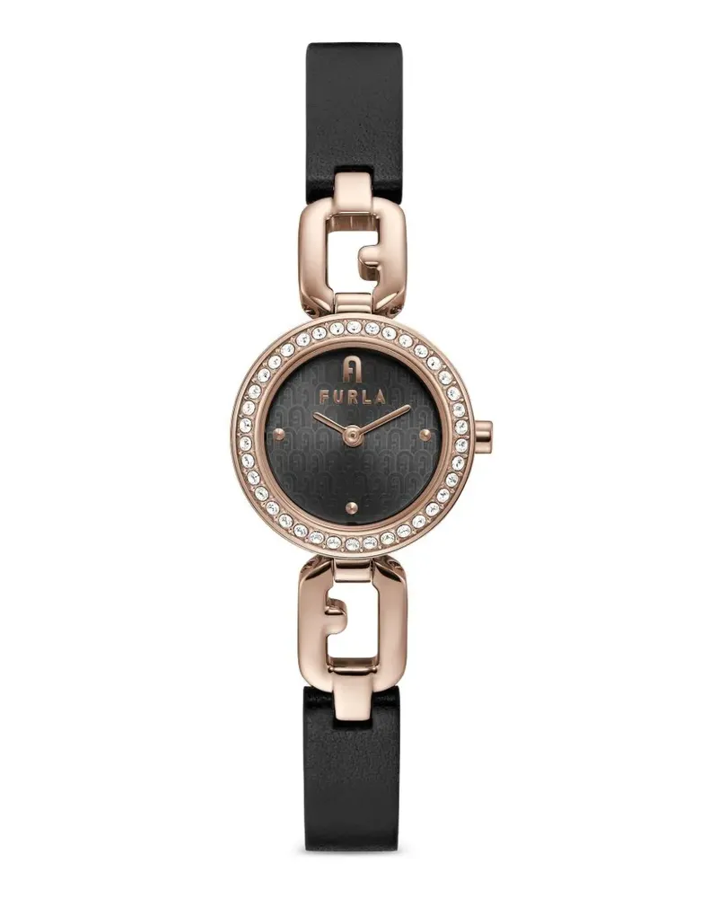 Furla Arco Chain Armbanduhr 28mm - Schwarz Schwarz