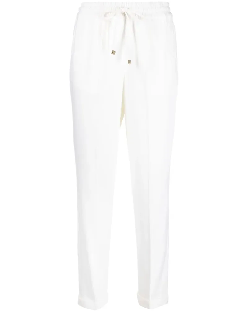 Kiton Jogginghose mit Kordelzug - Weiß Weiß