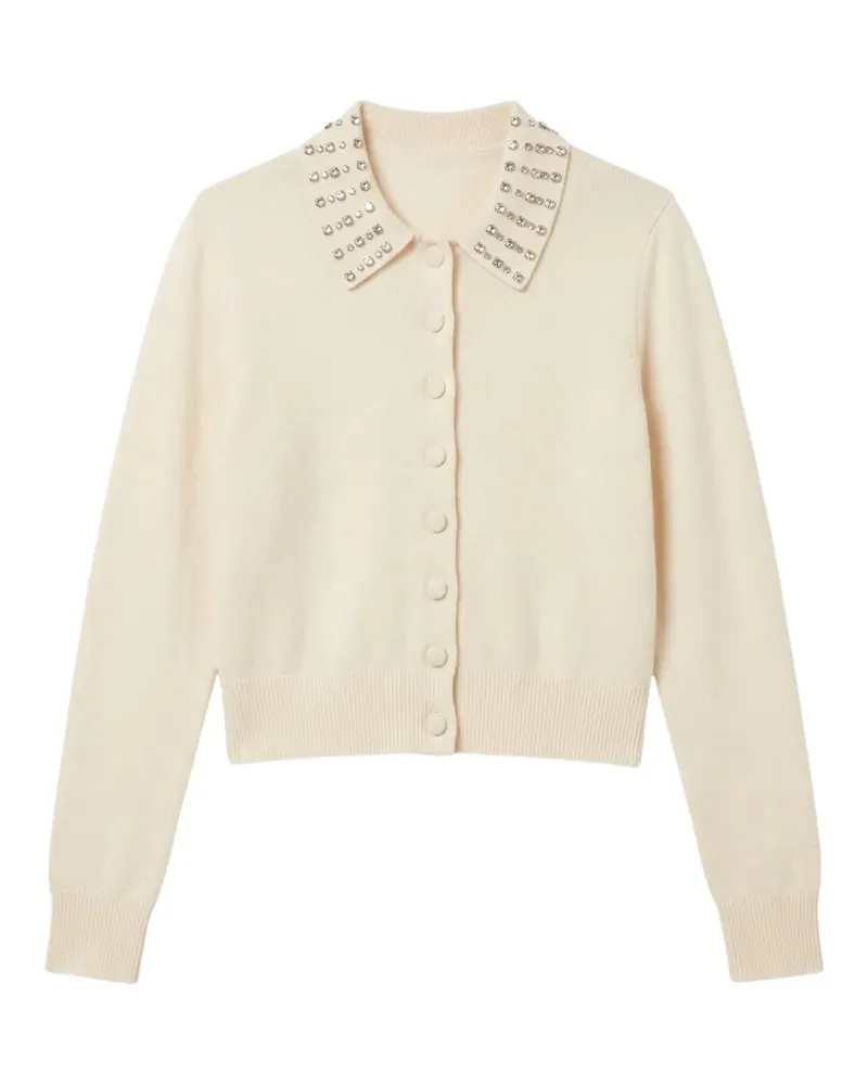 Chinti & Parker Cardigan mit Kristallen - Nude Nude