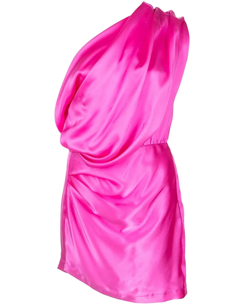 mason by michelle mason Asymmetrisches Minikleid aus Satin Rosa