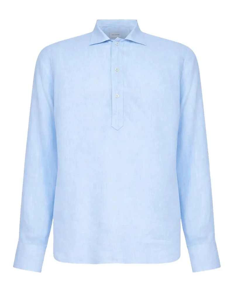 Tagliatore half-button polo shirt - Blau Blau