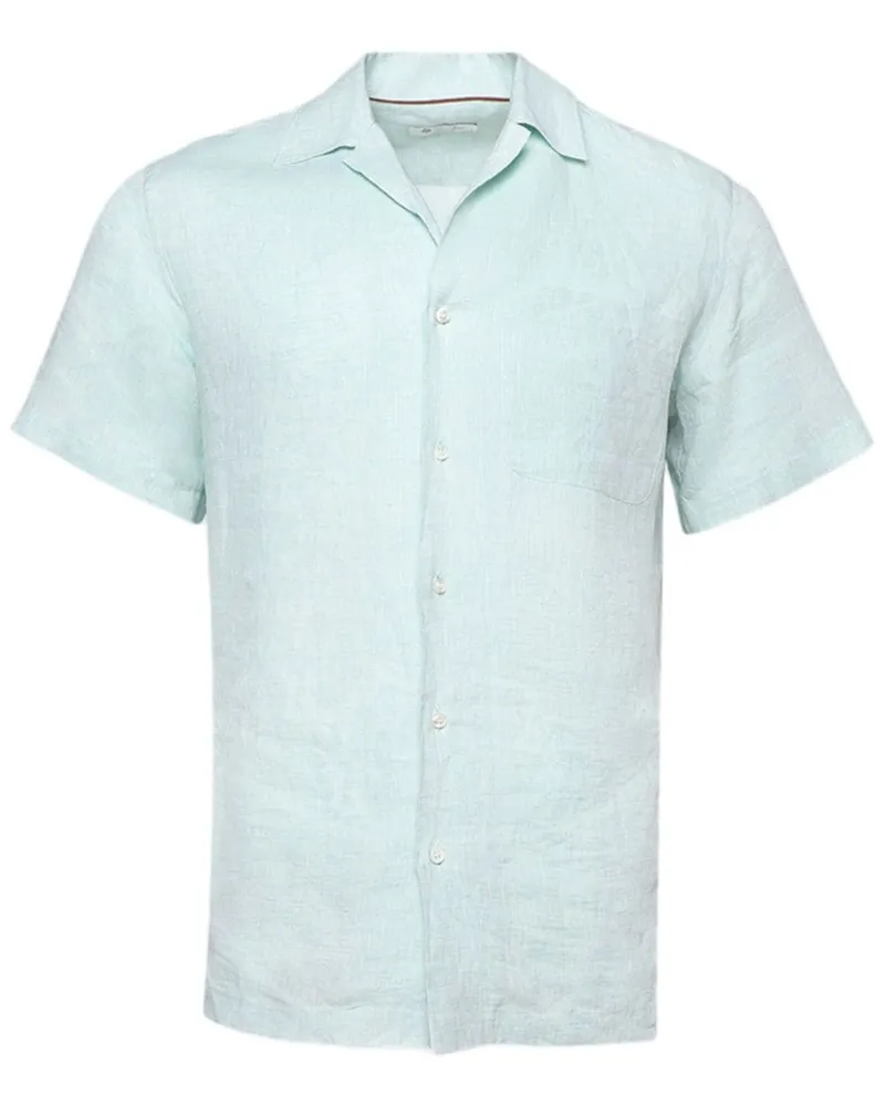 Loro Piana Semi-transparentes Tindaro Hemd - Blau Blau