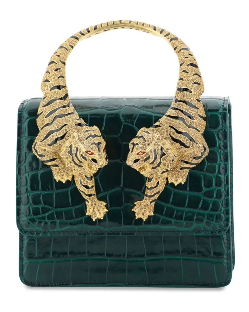 Roberto Cavalli Mittelgroße Roar Handtasche - Grün Grün
