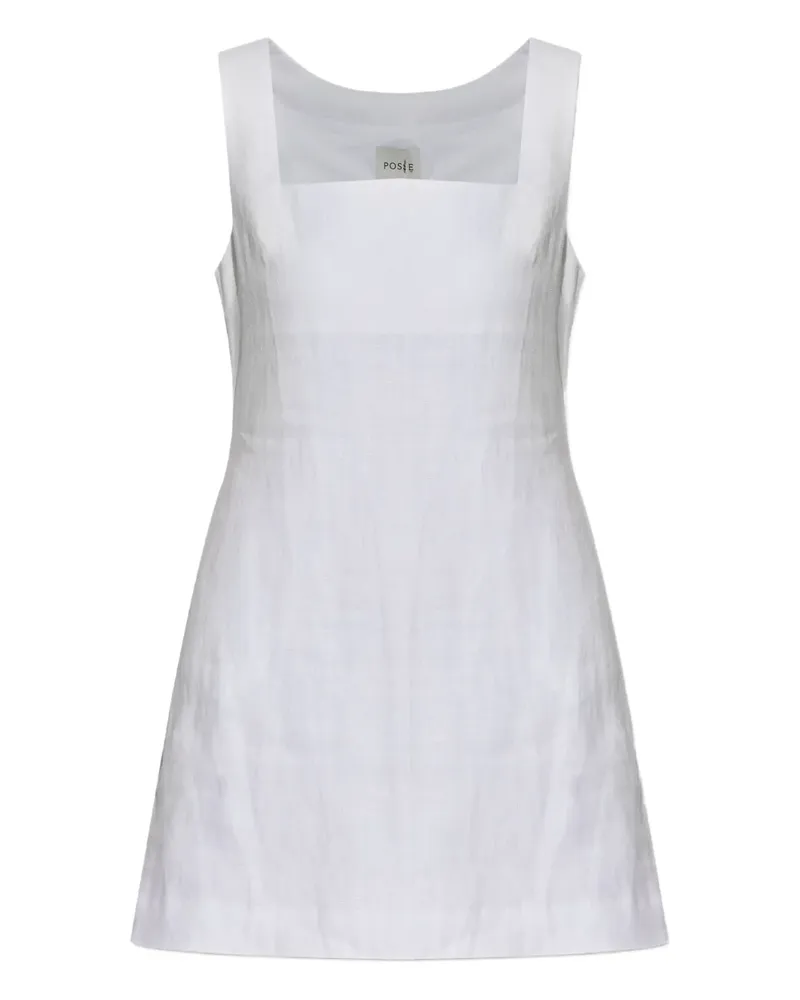Posse Minikleid aus Leinen - Weiß Weiß