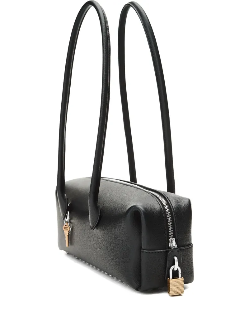 Alexander Wang Mittelgroße Roux Schultertasche mit Schlüsselanhänger - Schwarz Schwarz