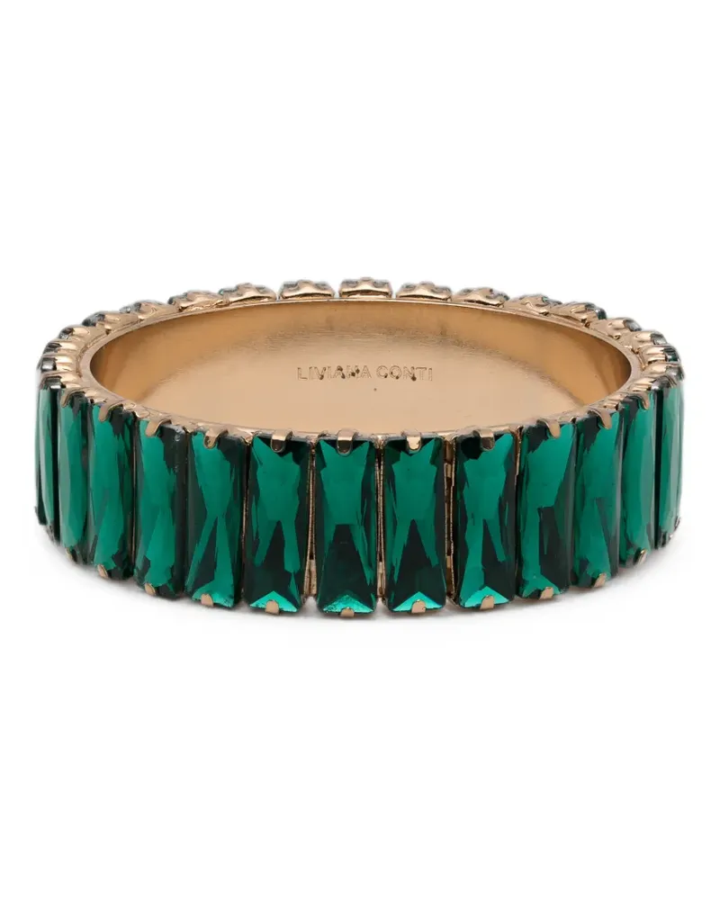 Liviana Conti crystal-embellished bangle - Gold Gold