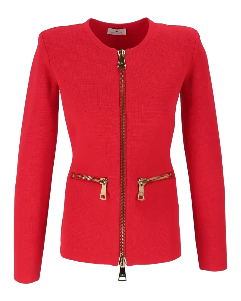 Elisabetta Franchi Cardigan mit Reißverschluss - Rot Rot