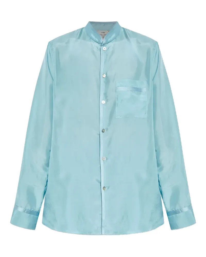 forte_forte Hemd aus Satin - Blau Blau