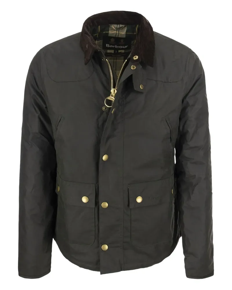 Barbour Reelin corduroy-collar jacket - Grün Grün