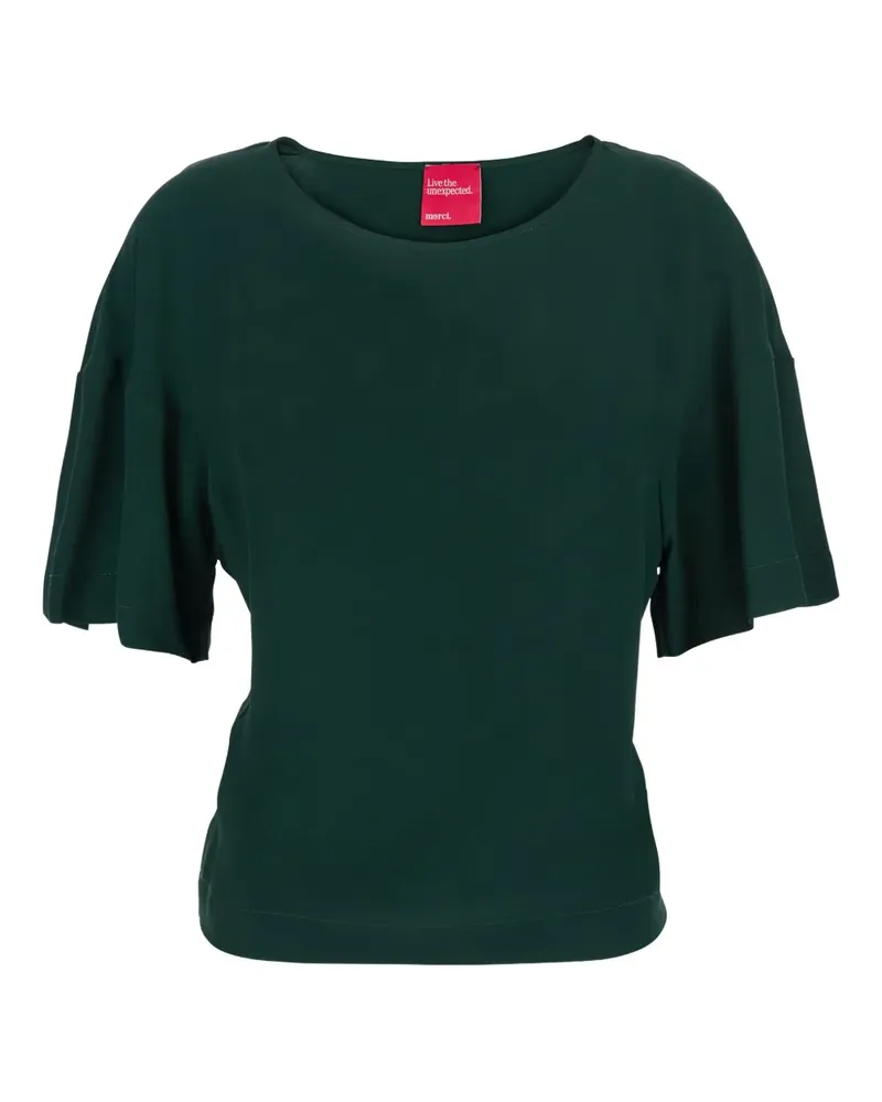 ..,merci T-Shirt mit Rundhalsausschnitt - Grün Grün