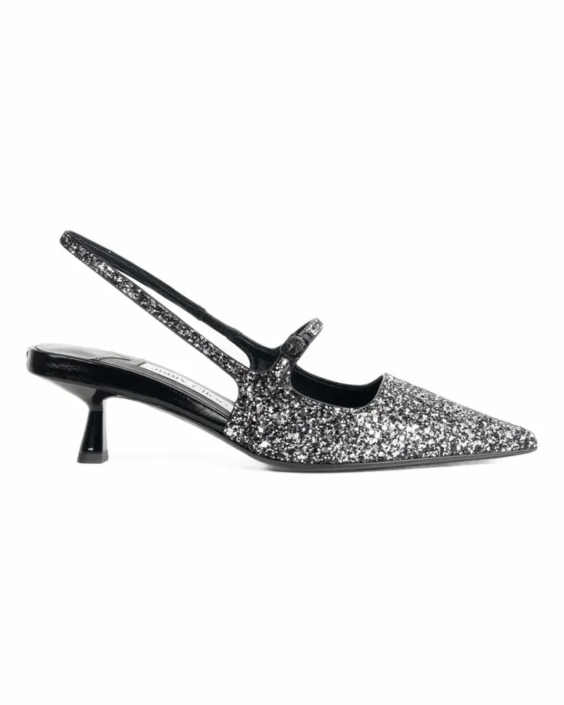 Jimmy Choo Didi glitter-effect slingback pumps - Silber Silber