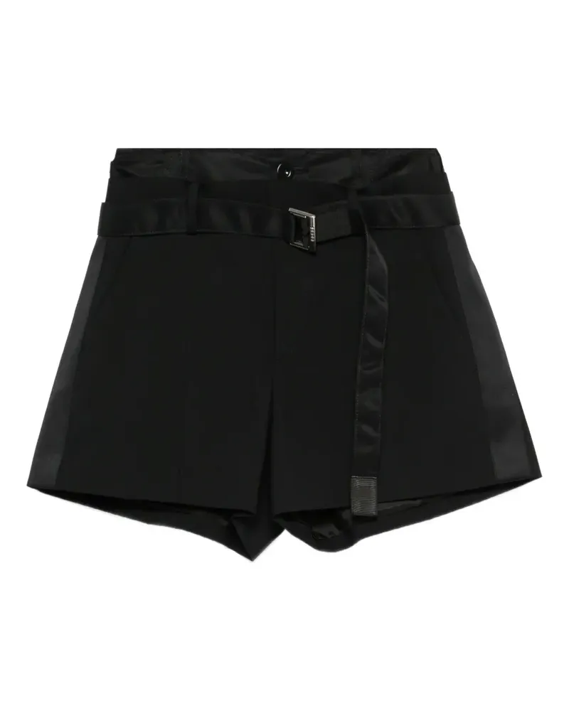 Sacai high-waist shorts - Schwarz Schwarz
