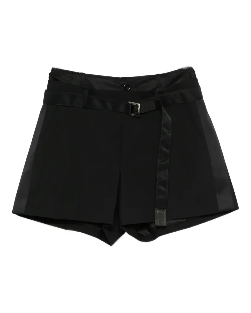 Sacai high-waist shorts - Schwarz Schwarz