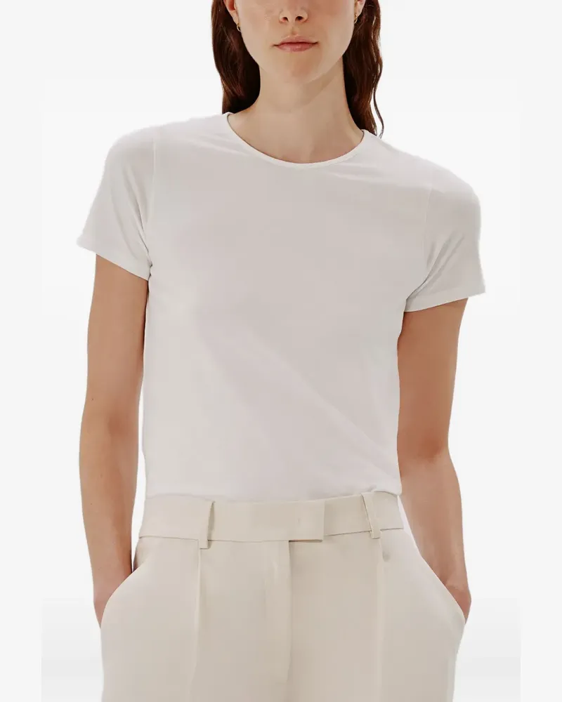 Another Tomorrow fitted T-shirt - Weiß Weiß