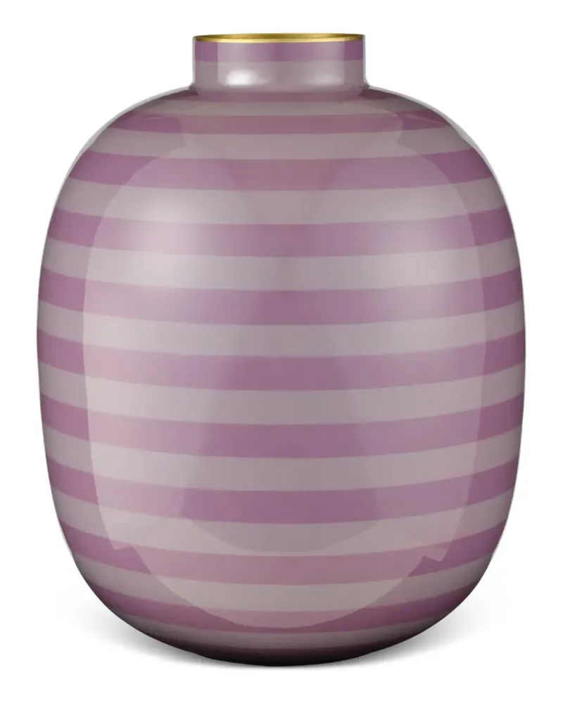 PiP Studio Gestreifte Vase - Violett Violett
