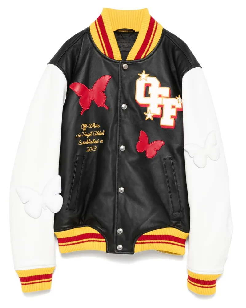 OFF-WHITE 2013 Collegejacke - Schwarz Schwarz