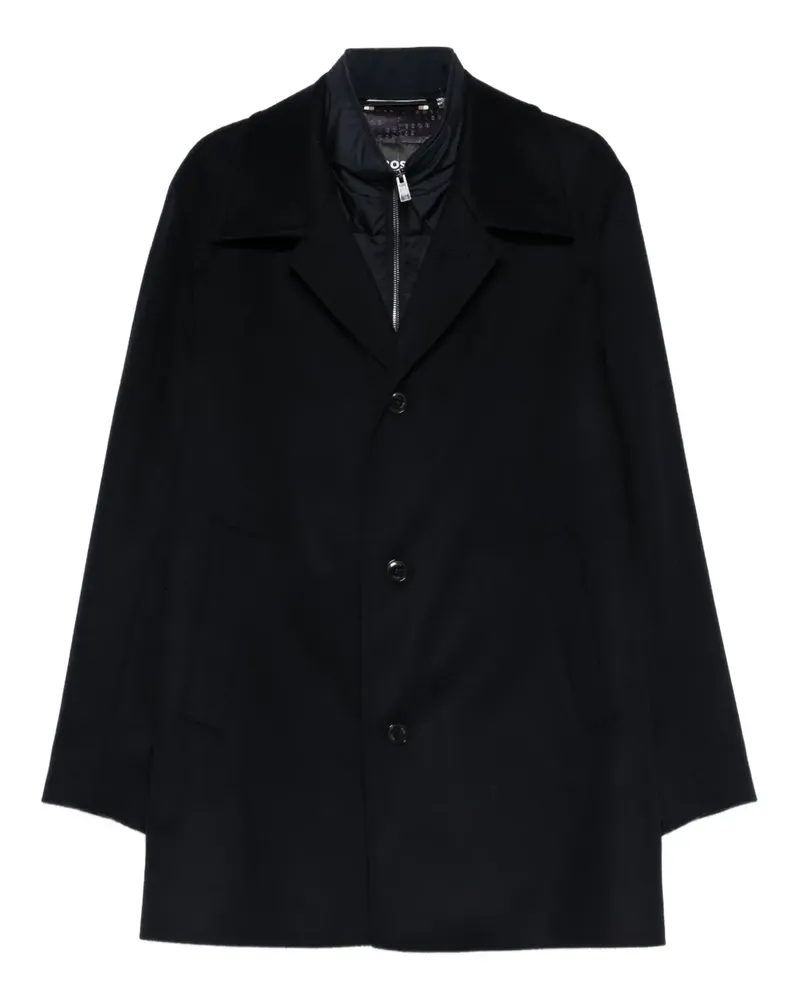 HUGO BOSS Geknöpfter Mantel - Blau Blau