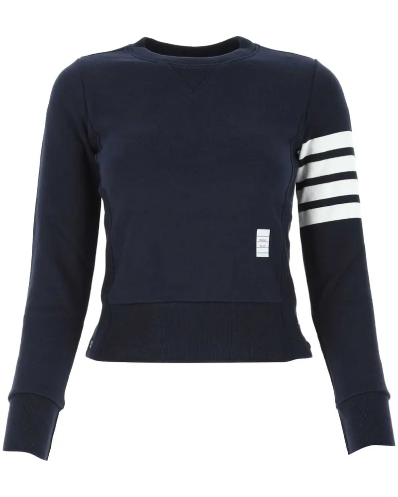 Thom Browne Sweatshirt mit Kontraststreifen - Blau Blau