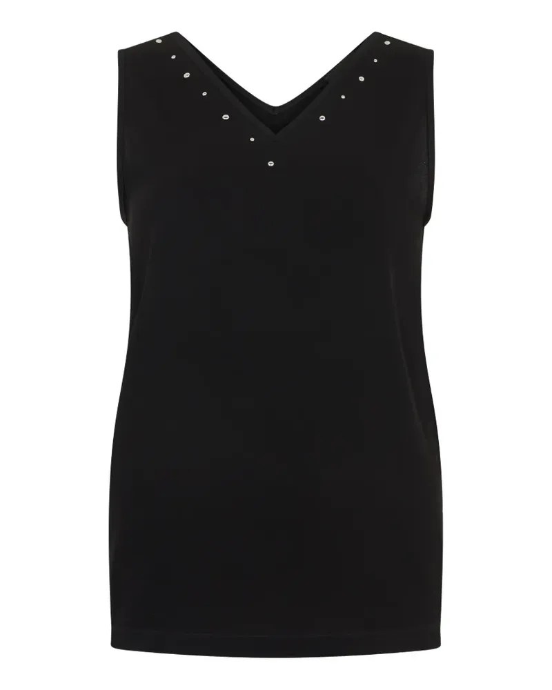 Fabiana Filippi studded V-neck top - Schwarz Schwarz