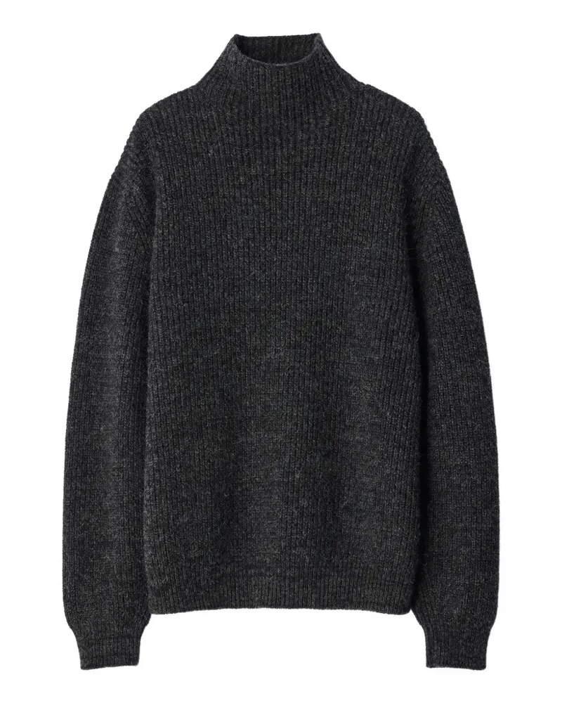 Christophe Lemaire Stehkragen-Pullover aus Yak-Alpakawolle - Grau Grau
