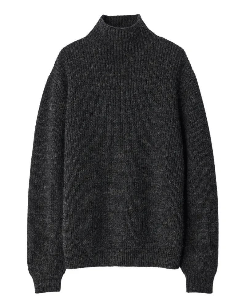 Christophe Lemaire Stehkragen-Pullover aus Yak-Alpakawolle - Grau Grau