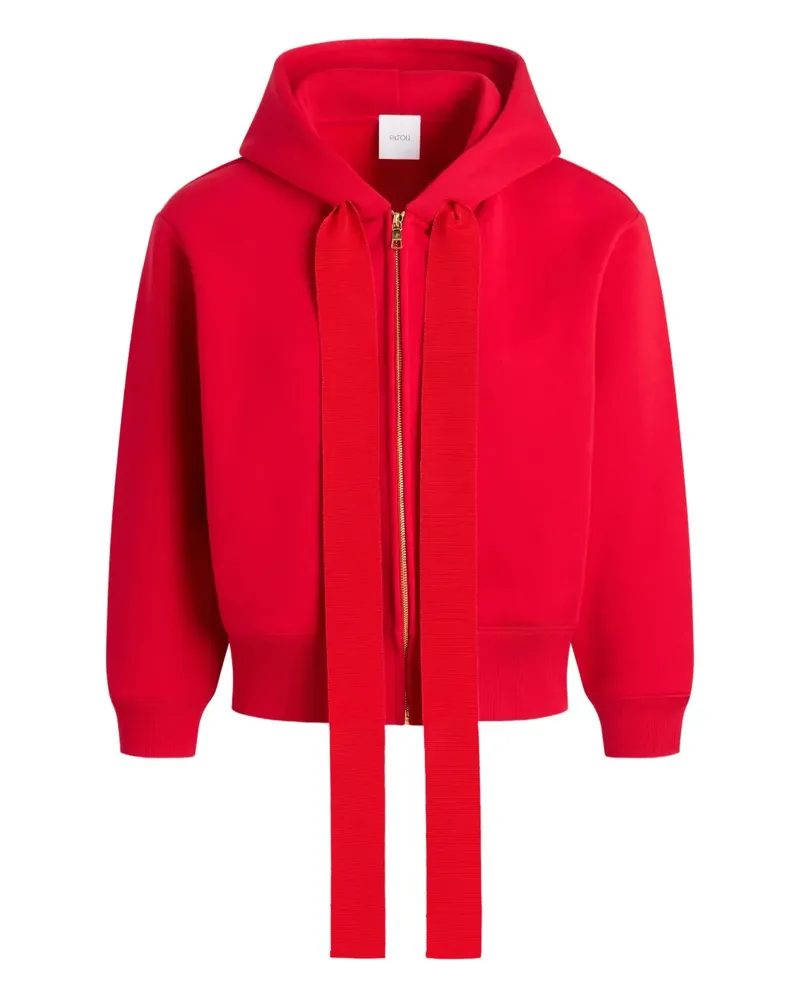 Patou Kapuzenjacke mit Logo-Stickerei - Rot Rot