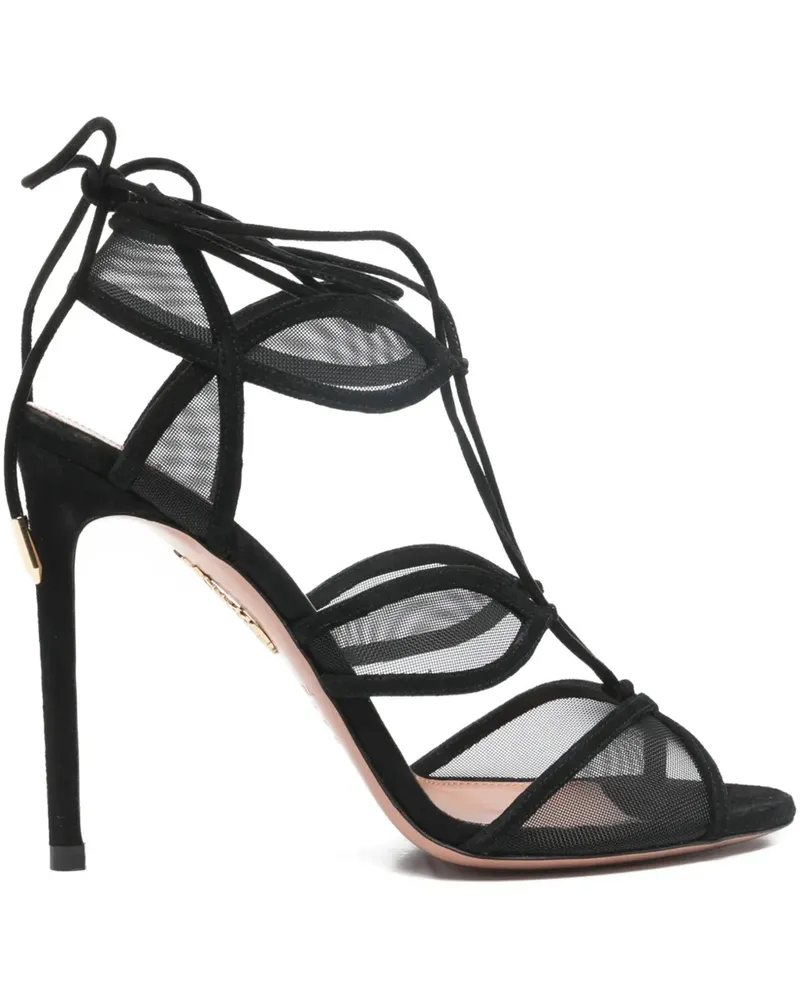 Aquazzura Fatal lace-up heeled sandals - Schwarz Schwarz