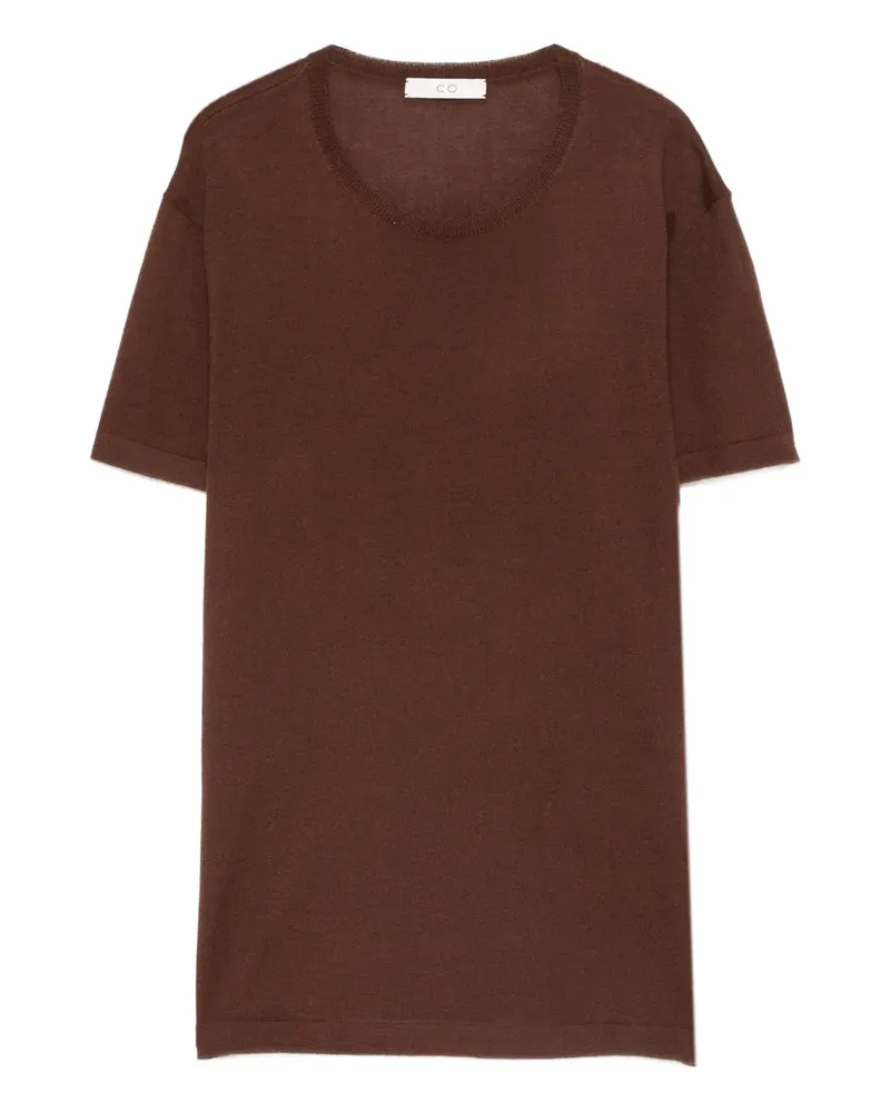 Co T-Shirt mit rundem Ausschnitt - Braun Braun