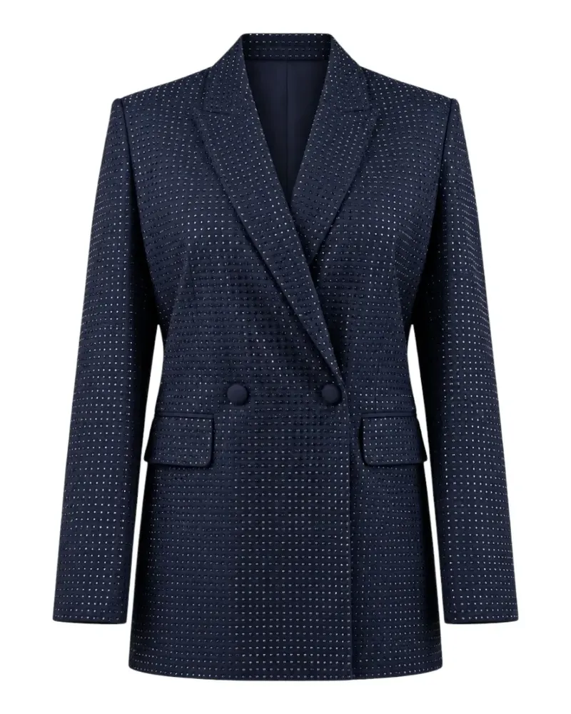 Pinko Doppelreihiger Blazer mit Strass - Blau Blau