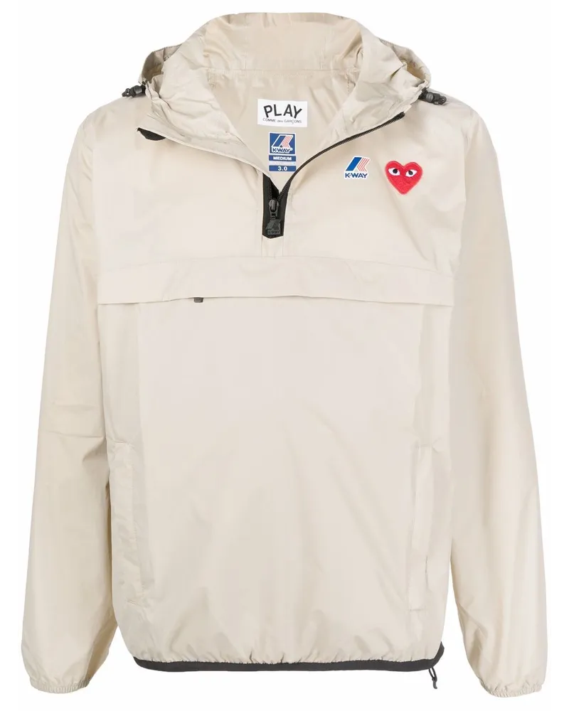 Comme des Garçons x K-Way Windbreaker mit Kapuze - Nude Nude