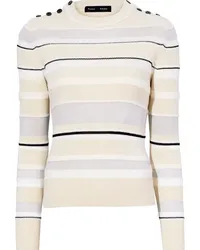 Proenza Schouler Gestreiftes Sweatshirt Nude