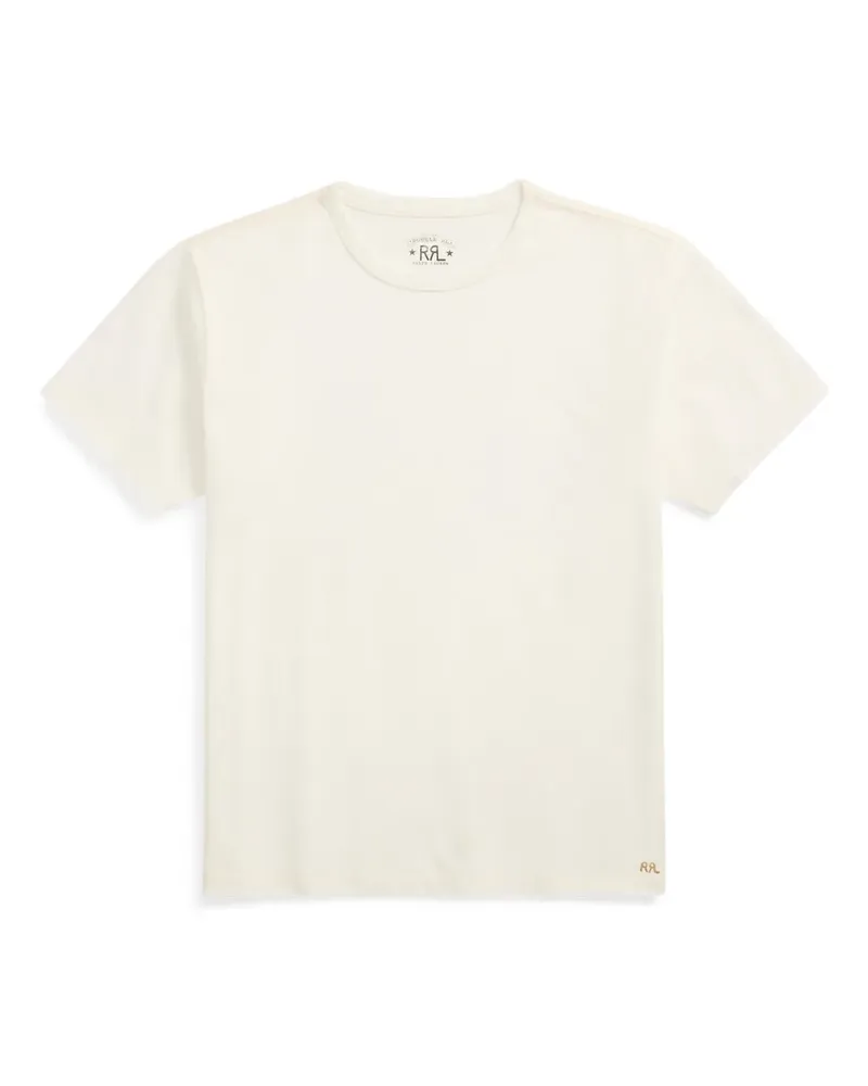 Ralph Lauren T-Shirt mit Logo-Stickerei - Weiß Weiß