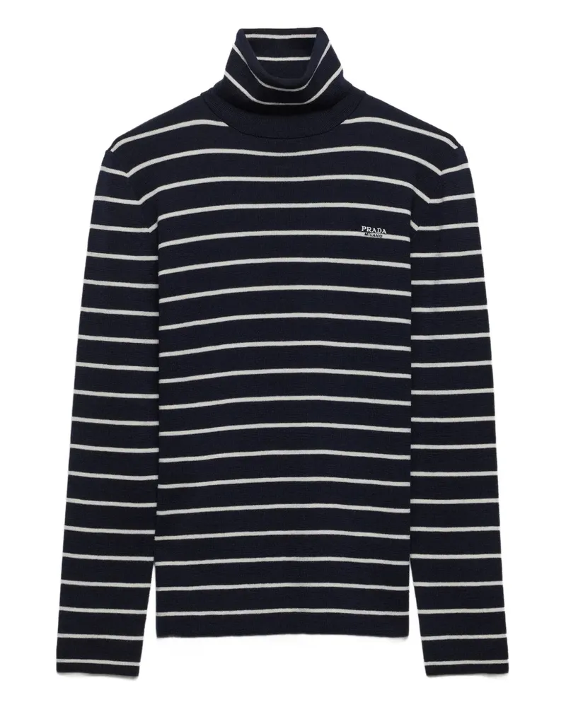 Prada stripe wool sweater - Blau Blau