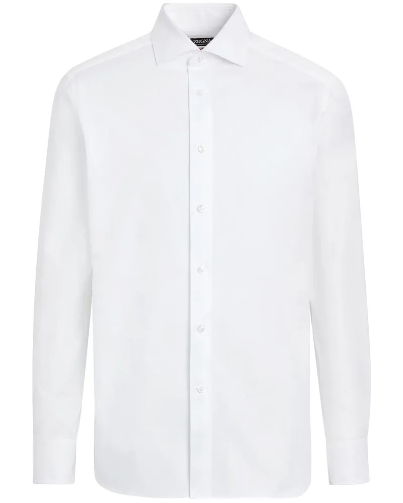 Ermenegildo Zegna Klassisches Slim-Fit-Hemd - Weiß Weiß