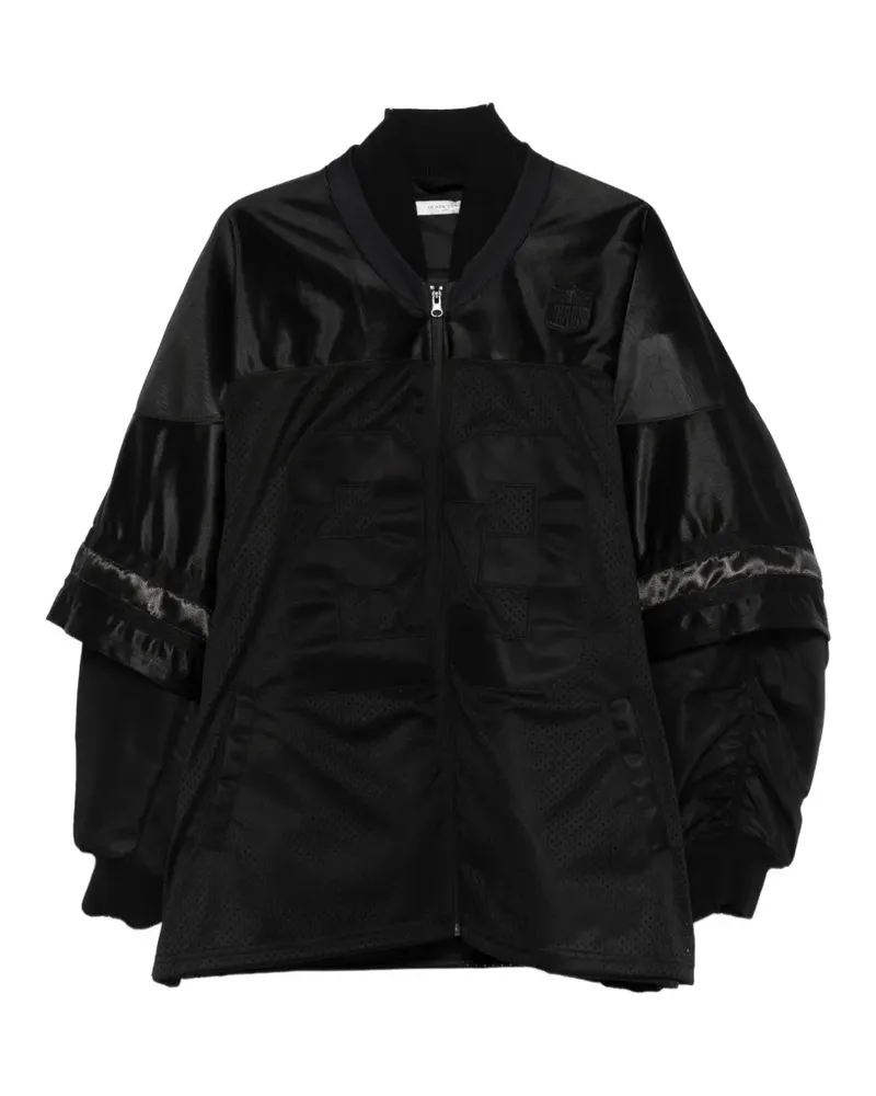 IH NOM UH NIT perforated panelled jacket - Schwarz Schwarz