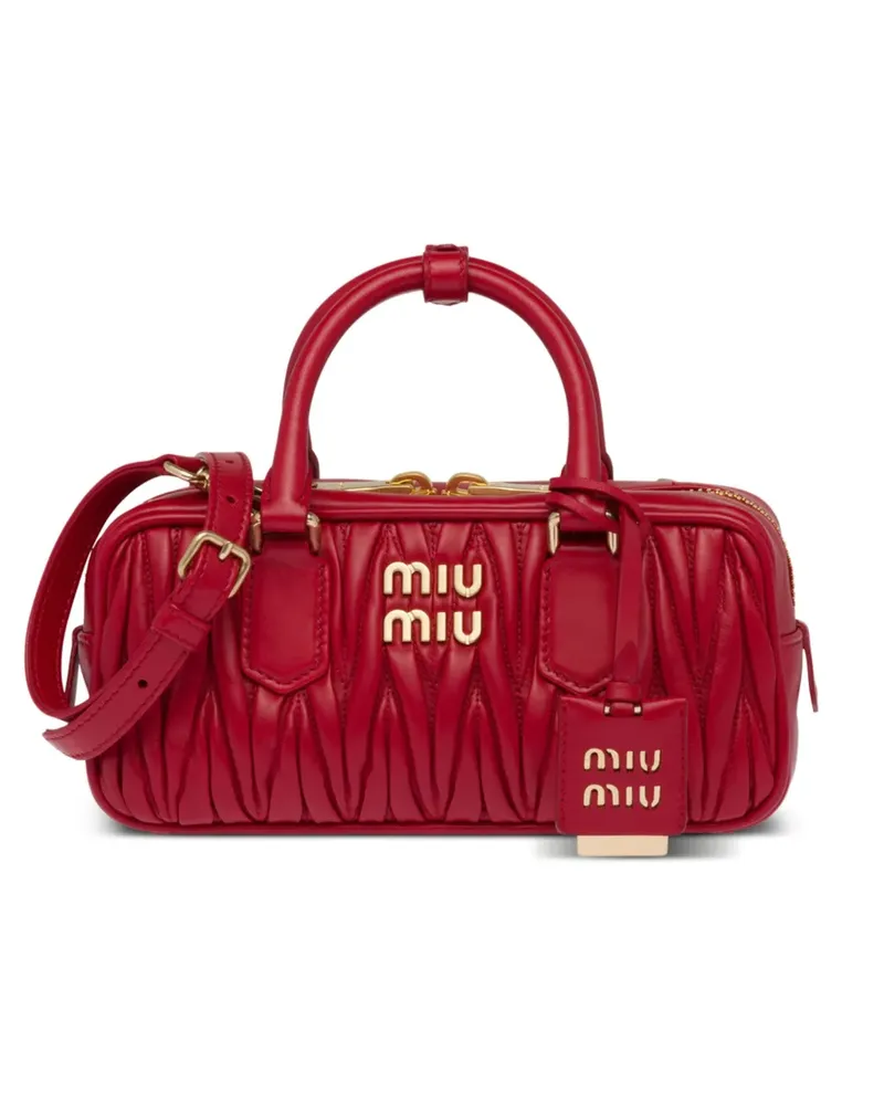 Miu Miu Schultertasche aus Matelasse-Leder - Rot Rot