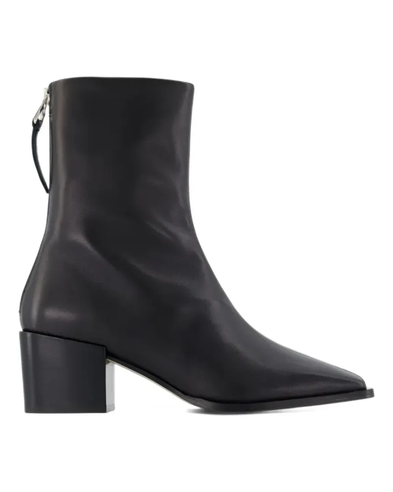 aeyde Amina square-toe ankle boots - Schwarz Schwarz