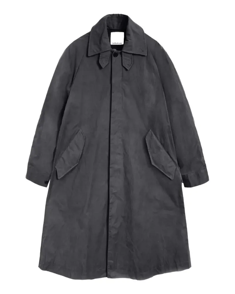 YMC Runner button trench coat - Grau Grau