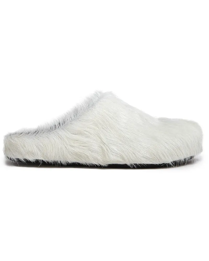 Marni Sabot Slipper - Weiß Weiß