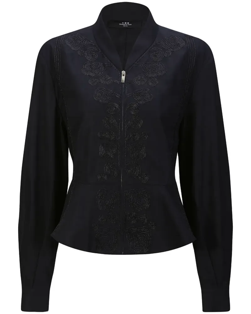 Shanghai Tang Cropped-Jacke mit Stickerei - Schwarz Schwarz