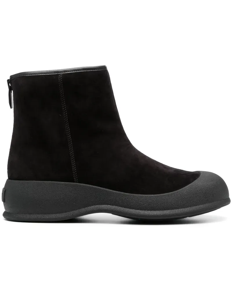Bally Knöchelhohe Wildlederstiefel - Schwarz Schwarz