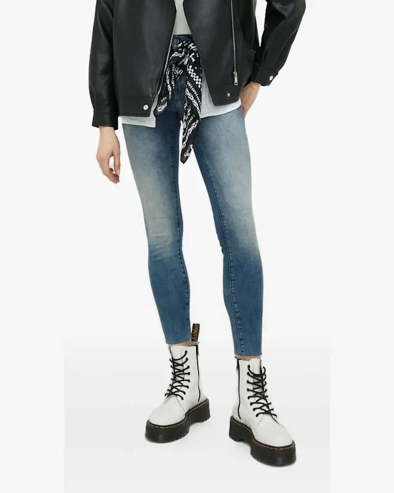 G-STAR RAW 3301 Jeans mit ausgefranstem Saum - Blau Blau