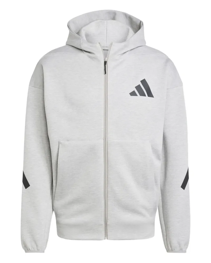 adidas Hoodie mit Logo - Grau Grau
