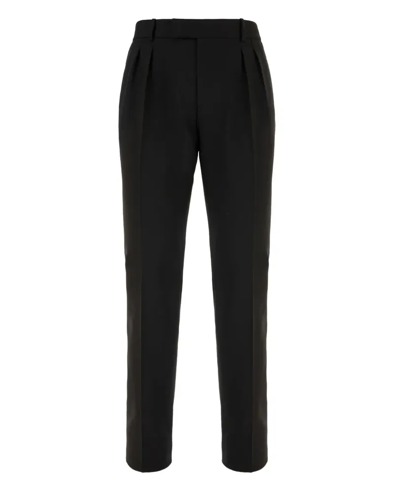 Alexander McQueen Hose mit Falten - Schwarz Schwarz